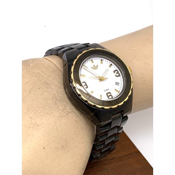 Adidas Women's Watch ADH2553 Quartz Analog White Dial Brown Clear Plasti… - Picture 6 of 14